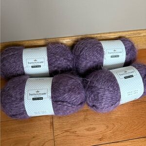 Buttercream Angel Hair Purple Yarn